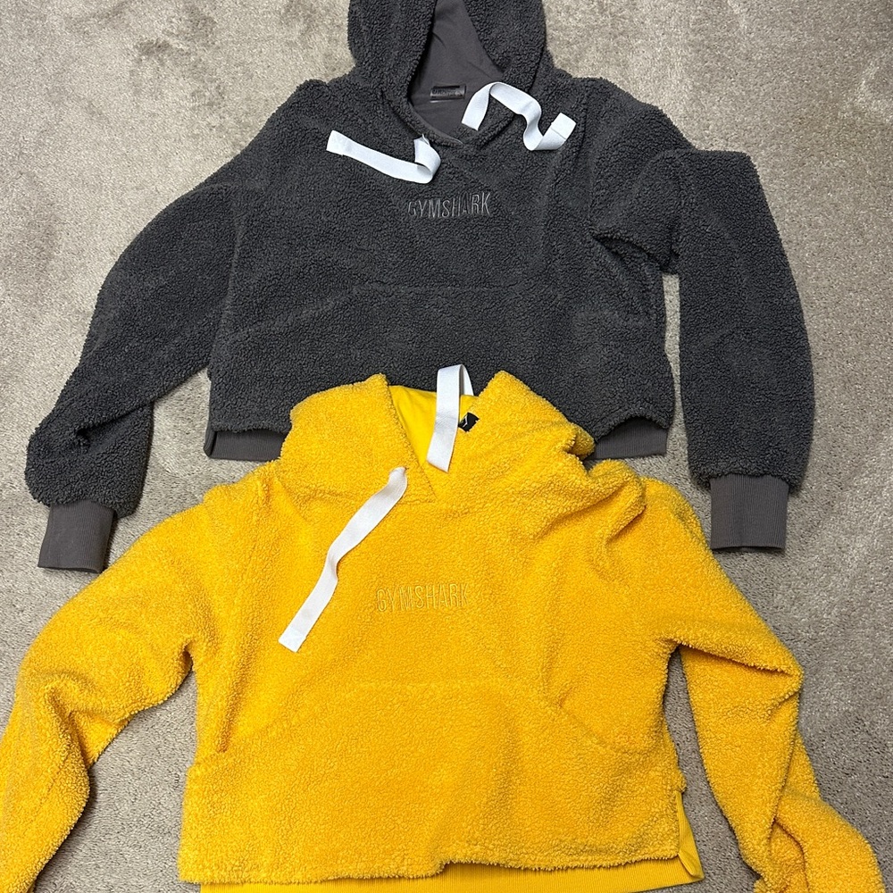 Gymshark Gray Hoodie with White Accents